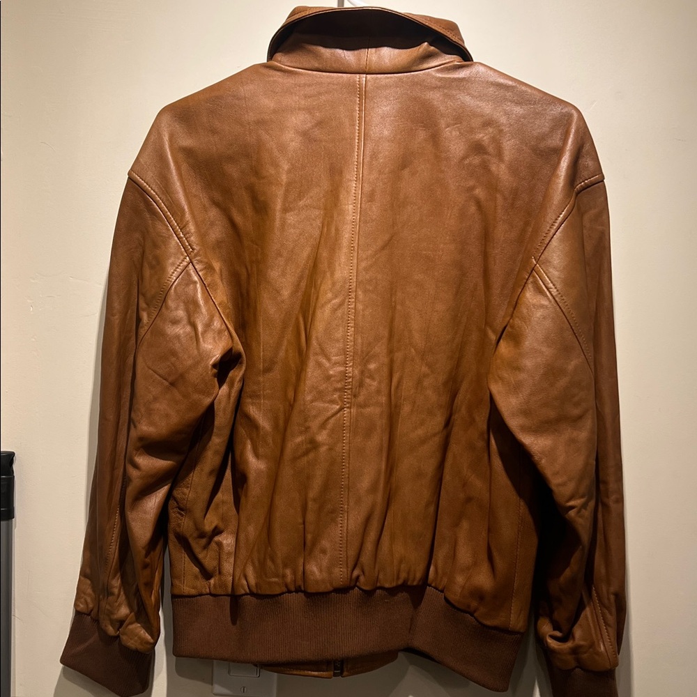 The Flight Jacket. The Great. Saddle Brown. Size 0. Original price $995 - Picture 8 of 9